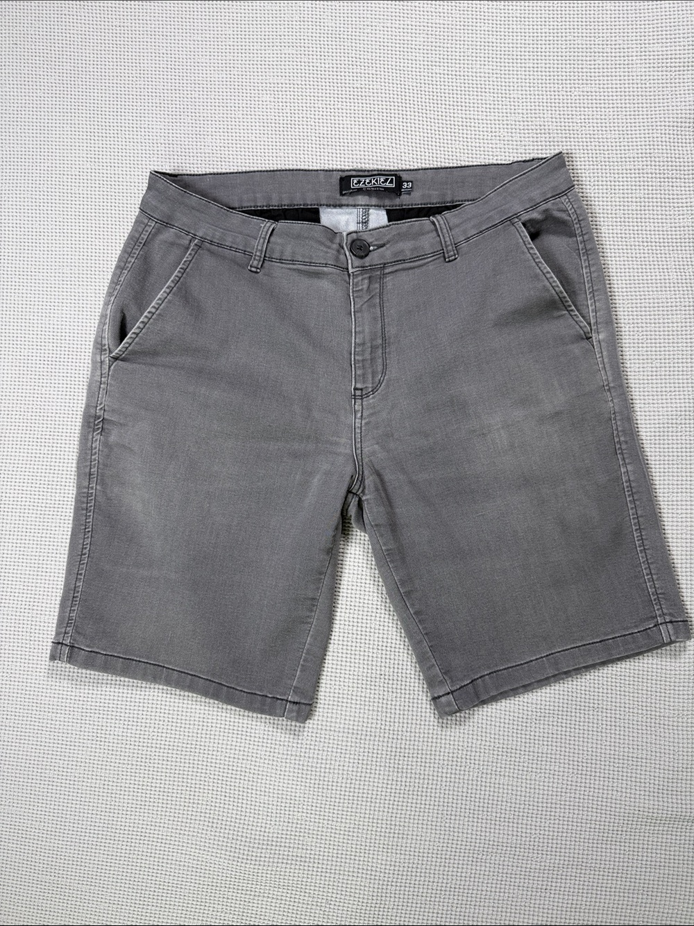 Ezekiel Gray Flat Front Men’s Chino Shorts